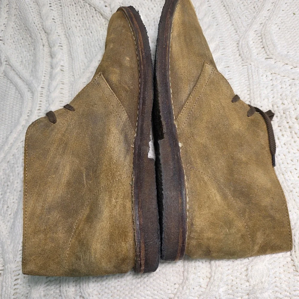 J.Crew MacAlister Chukka Desert Boots‎ Distressed Suede Made in Italy Mens 13